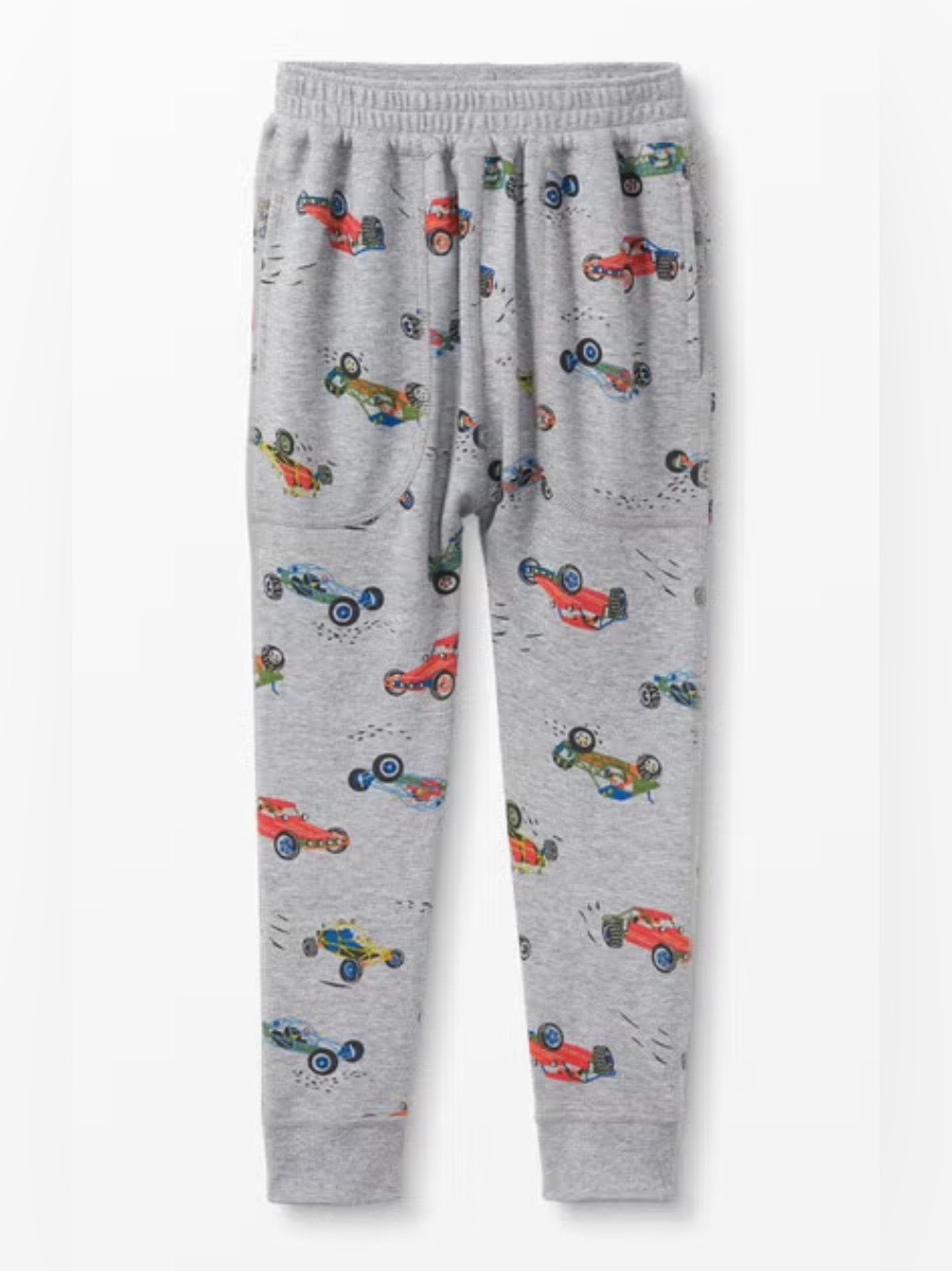 Hanna Andersson Reversible + Relaxed Pants, Color: Race Cars, Size: 140cm/10